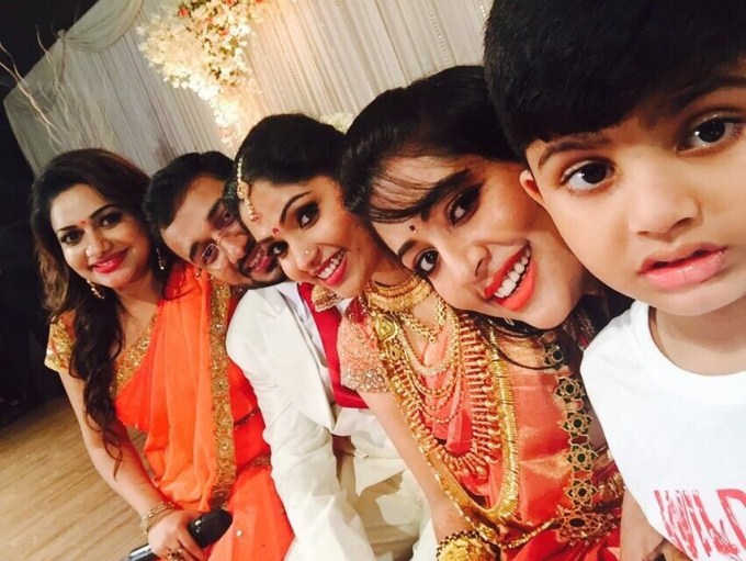 Actress Muktha Bhanu Wedding Reception