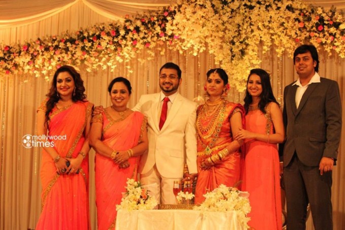 Actress Muktha Bhanu Wedding Reception
