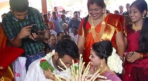 Actresses Saranya Mohan Wedding