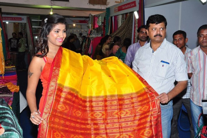 Geethanjali At National Silk Expo Launch