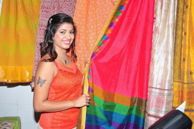 Geethanjali At National Silk Expo Launch