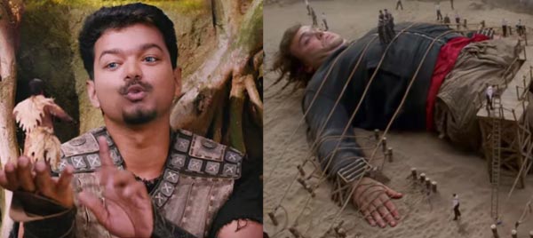 Puli Movie Scenes Copied From Hollywood Movies