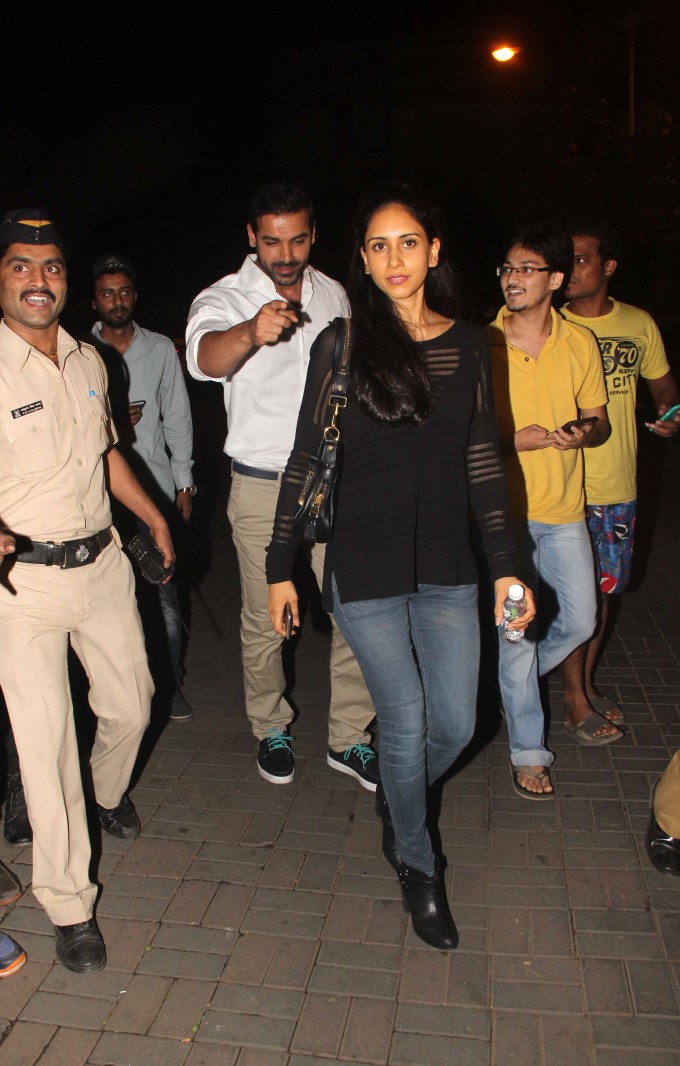 EXCLUSIVE - John Abraham Spotted With His Wife Priya Runchal