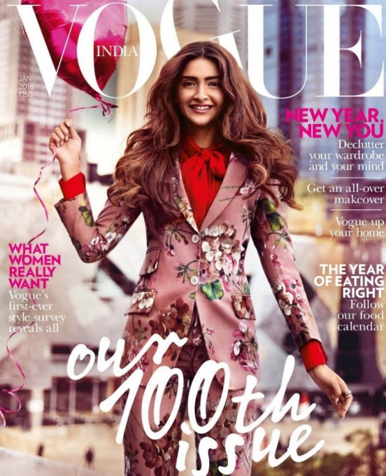 Sonam Kapoor Photoshoot For Vogue January 2016