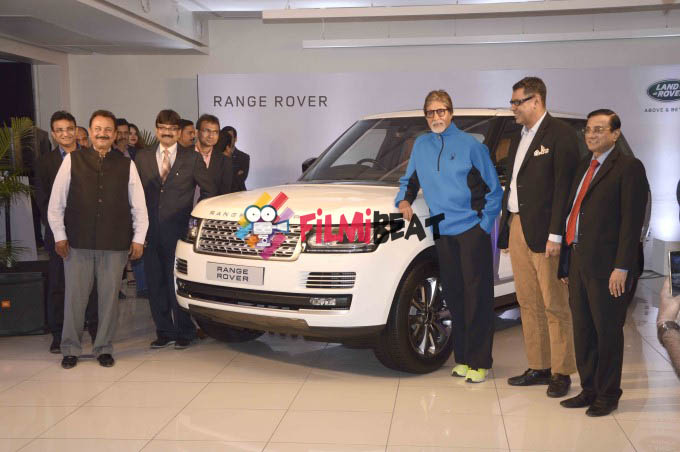 Amitabh Bachchan Attends Delivery Ceremony Of Range Rover
