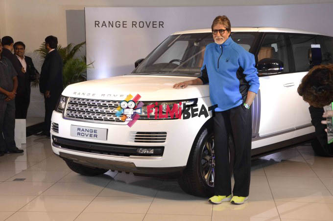 Amitabh Bachchan Attends Delivery Ceremony Of Range Rover