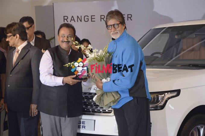 Amitabh Bachchan Attends Delivery Ceremony Of Range Rover