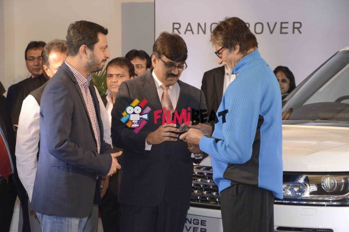 Amitabh Bachchan Attends Delivery Ceremony Of Range Rover