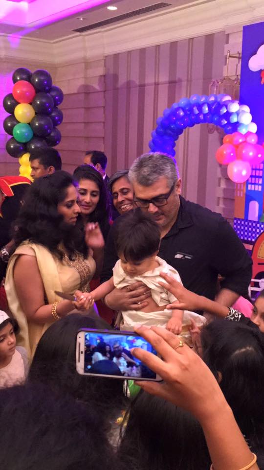 Cutest Photos Of Ajith Kumar Son Aadvik & Anoushka