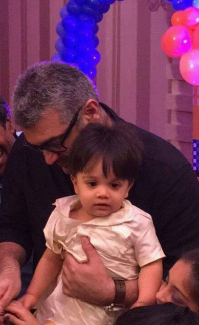 Cutest Photos Of Ajith Kumar Son Aadvik & Anoushka