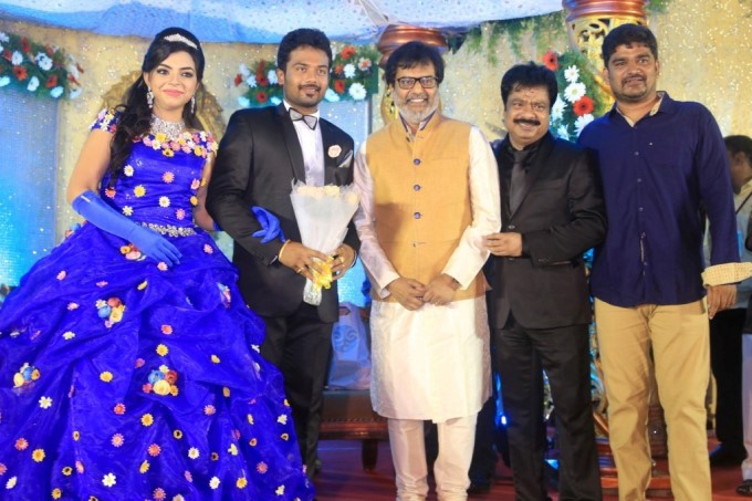 Tamil Actor Pandiarajan Son Prithvi Rajan Akshaya Wedding Reception