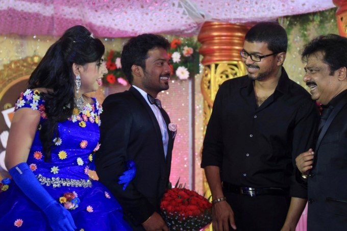Tamil Actor Pandiarajan Son Prithvi Rajan Akshaya Wedding Reception