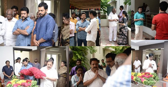 Celebs Pay Homage To Senior Director A. C. Tirulokchandar