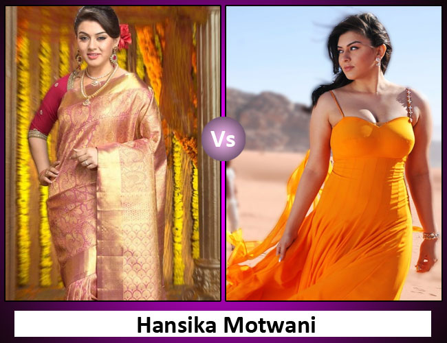 South Indian Actress In Traditional Dress V/s Western Dress