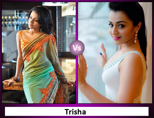 South Indian Actress In Traditional Dress V/s Western Dress