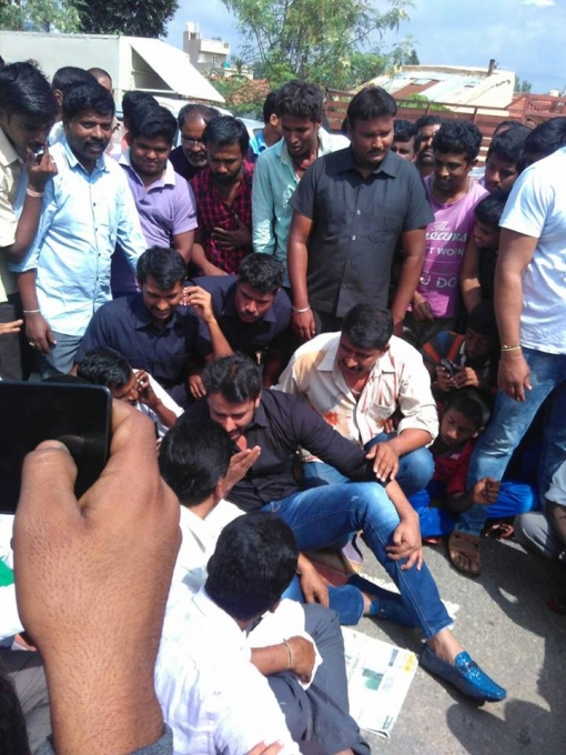 Challenging Star Darshan Protest For Cauvery Water Issue In Mandya