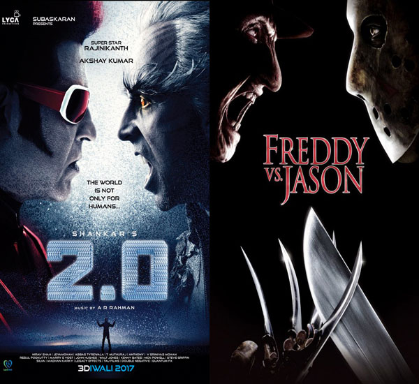 2.0 First Look Poster Inspired From Hollywood Movies