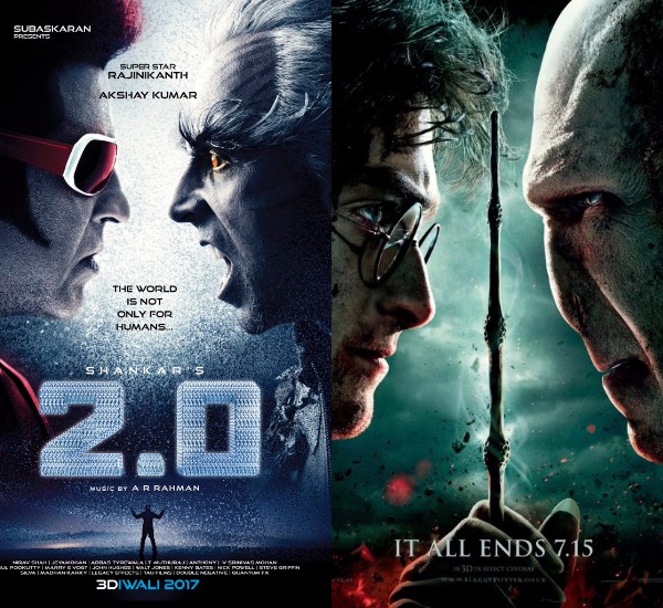 2.0 First Look Poster Inspired From Hollywood Movies