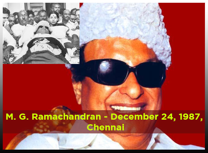 List Of Famous Celebrities Death In Tamilnadu
