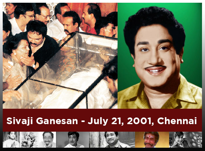 List Of Famous Celebrities Death In Tamilnadu