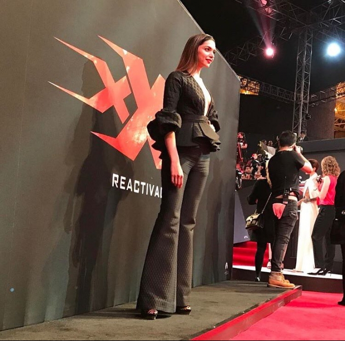 Deepika Padukone & Vin Deisel At XXX Return of Xander Cage Premiere