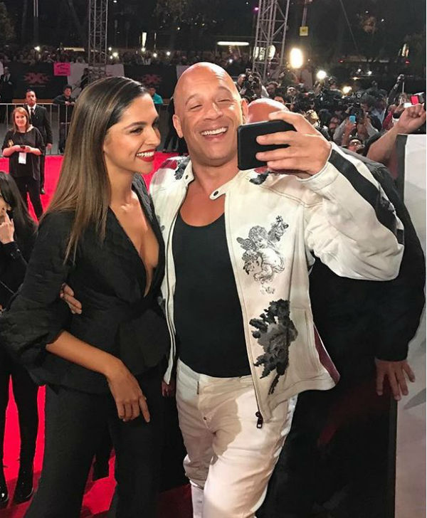 Deepika Padukone & Vin Deisel At XXX Return of Xander Cage Premiere