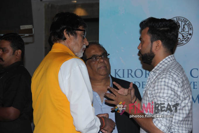 Amitabh Bachchan At Kirori Mal College Alumini Meet 2017