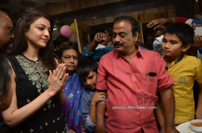 Kajal Aggarwal Launches Bahar Cafe At Madinaguda