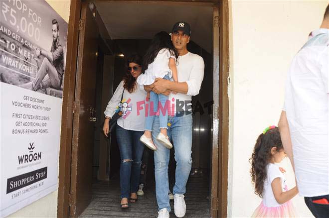 Akshay Kumar Family Spotted At PVR Cinema