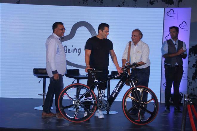 Salman Khan Unveils Being Human E-Cycle on World Environment Day