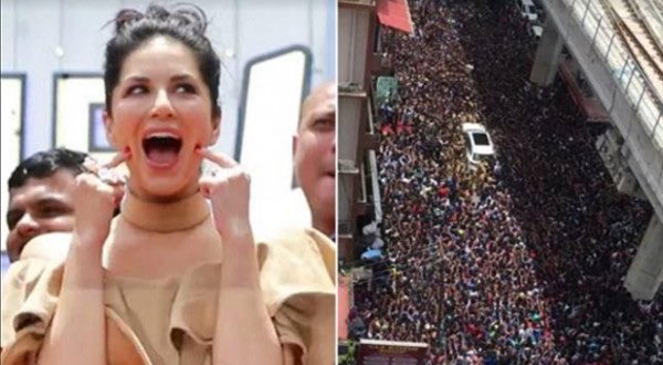 Fans Goes Crazy For Sunny Leone In Kerala
