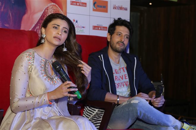 Daisy Shah And Rishi Bhutani At Press Conference Of Ramratan In New Delhi