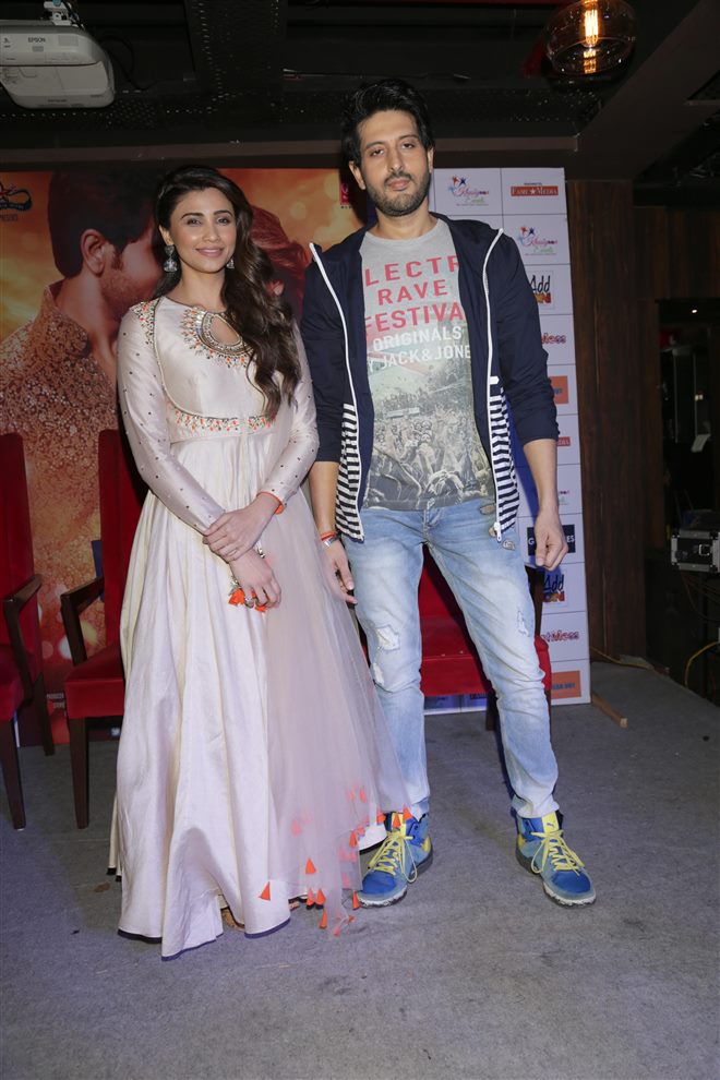 Daisy Shah And Rishi Bhutani At Press Conference Of Ramratan In New Delhi