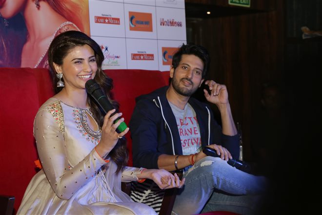 Daisy Shah And Rishi Bhutani At Press Conference Of Ramratan In New Delhi