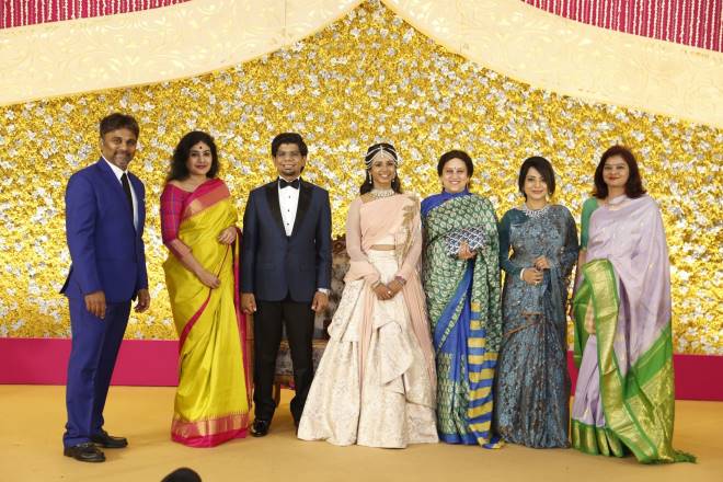 Kamala Theatre Owner Nagu Chidambaram's Son N.Surya Chidambaram & Meenu Lakshmanan Wedding Reception