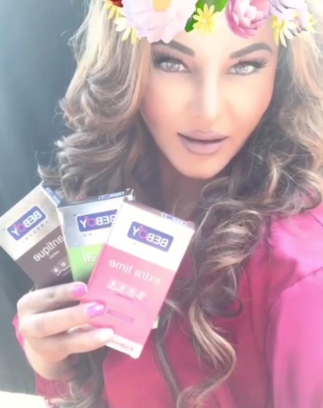 Rakhi Sawant Endorse Beboy Condoms