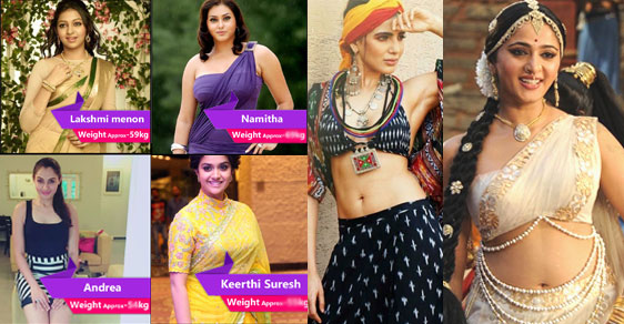 Real Weight Of Famous Tamil Actresses