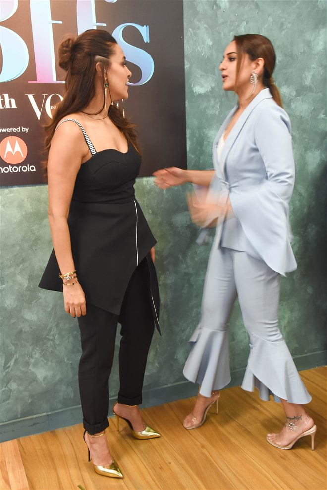 Sonakshi Sinha, Neha Dhupia & Manish Malhotra At Colours Infinity Bff's With Vogue