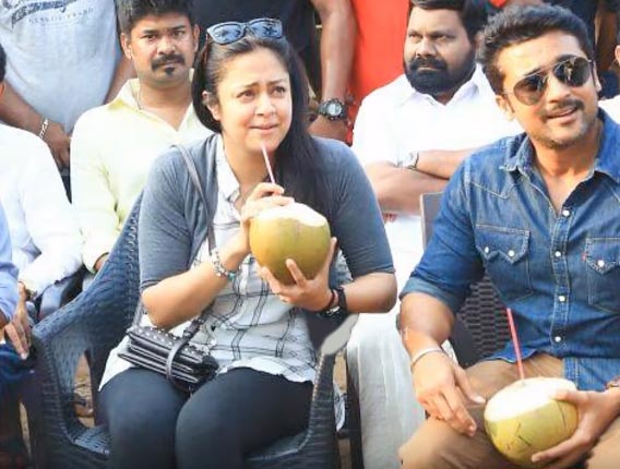 Tamil Actor Suriya & Jyothika In Kerala