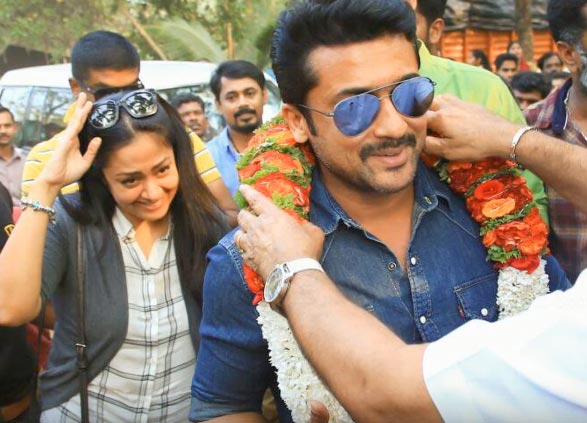 Tamil Actor Suriya & Jyothika In Kerala