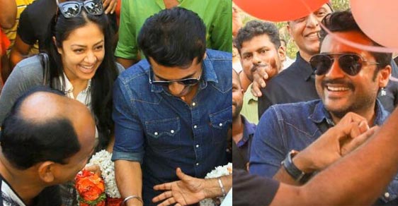 Tamil Actor Suriya & Jyothika In Kerala