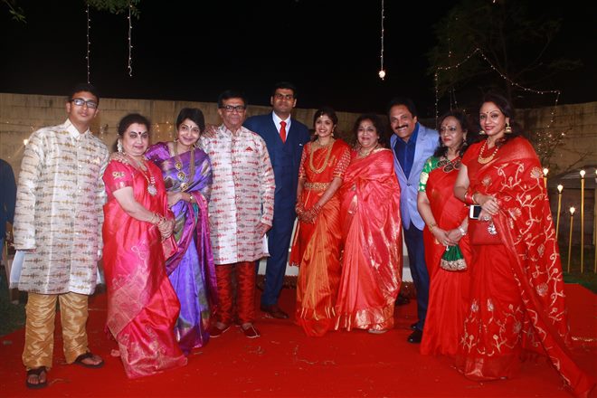 Actor YG Mahendra son Harshavardhan's Wedding
