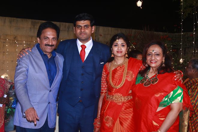 Actor YG Mahendra son Harshavardhan's Wedding