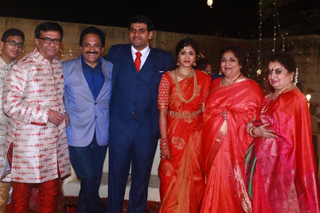 Actor YG Mahendra son Harshavardhan's Wedding