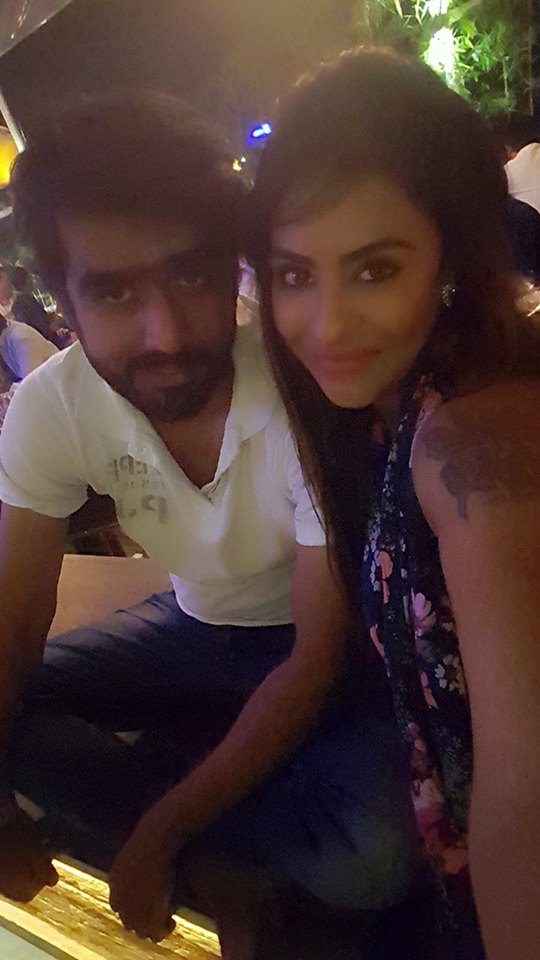 Sri Reddy Romantic Photos With Abhiram Again