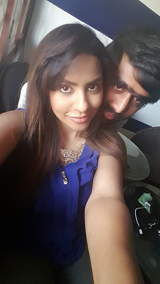 Sri Reddy Romantic Photos With Abhiram Again