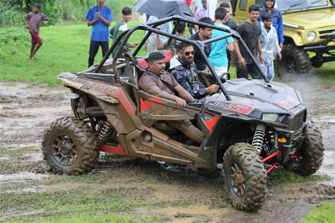 Sunil Shetty Launch India's First Off Roading Rally Mud Skull Adventure At Karjat