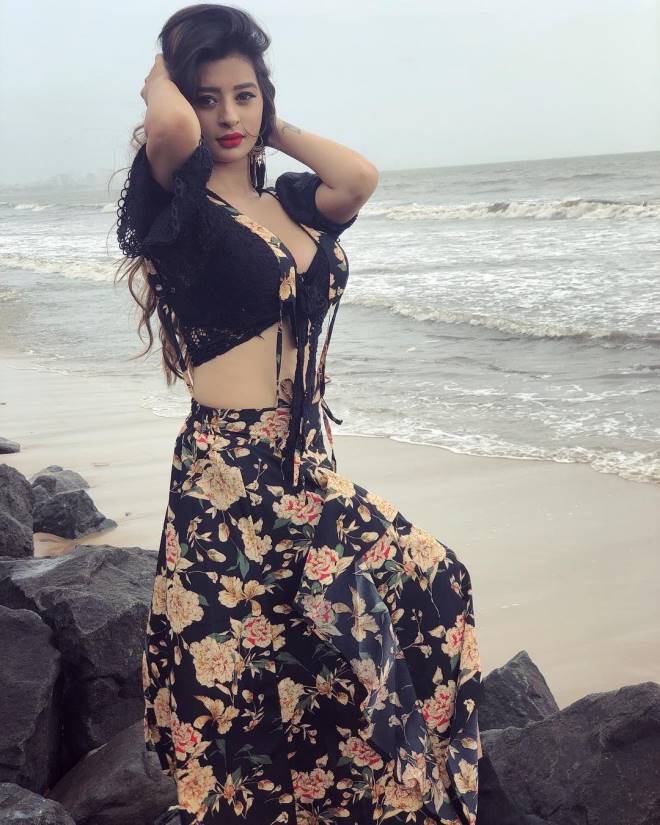 Ankita Dave Hot Pics In Bikini At Goa Beach