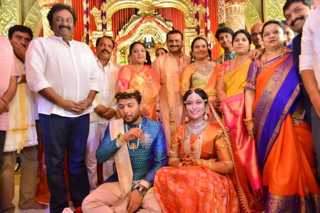 Celebs Attended Producer Ganesh Brothers Daughter Ashritha Wedding With Sai Pavan