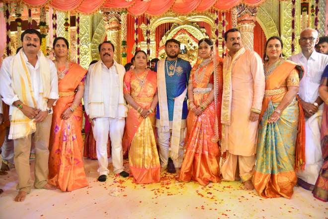 Celebs Attended Producer Ganesh Brothers Daughter Ashritha Wedding With Sai Pavan